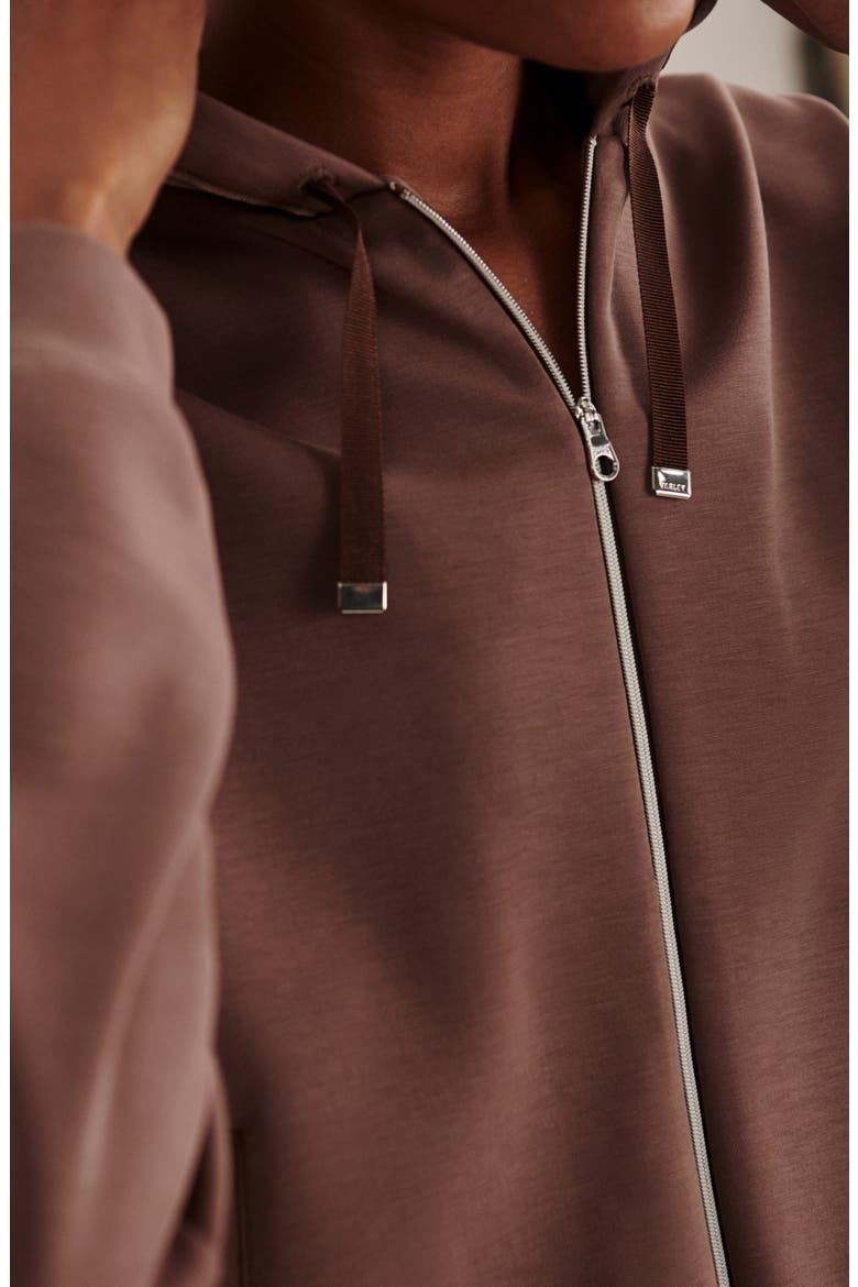Jorgie Full Zip Hoodie, Alternate, color, COFFEE QUARTZ