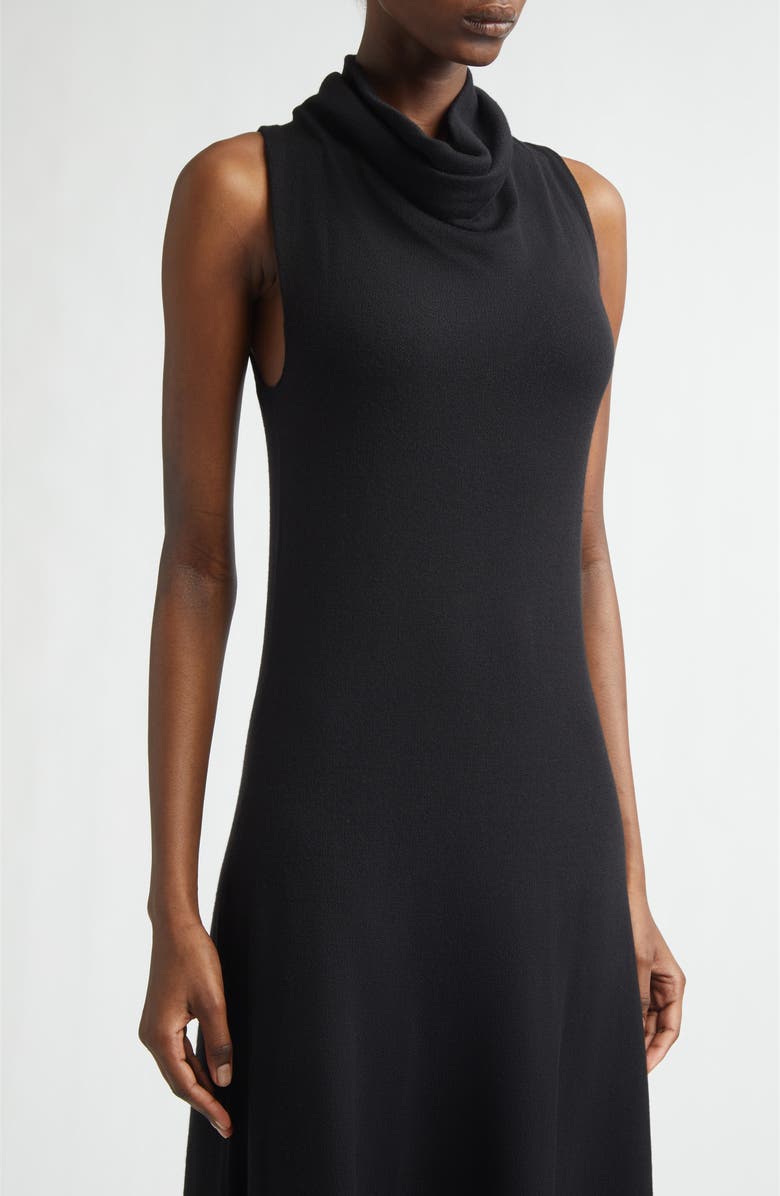 TOM FORD Cowl Neck Piqué Knit Wool Blend Dress, Alternate, color, 