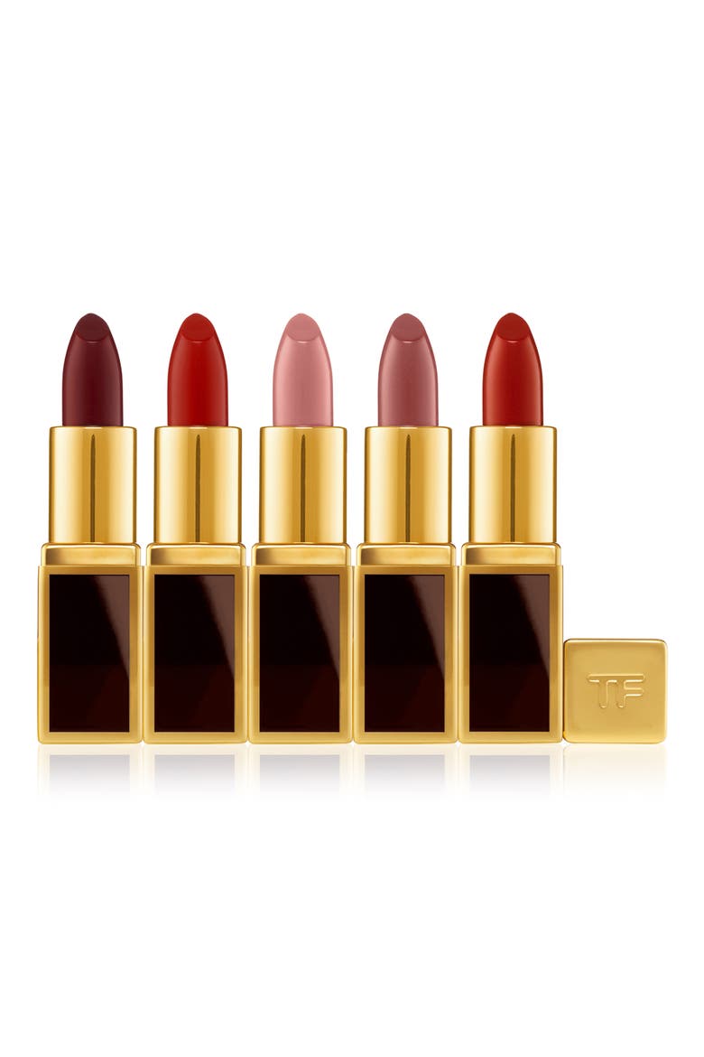 Deluxe Mini Mahogany Lip Color Set, Main, color, NO COLOR