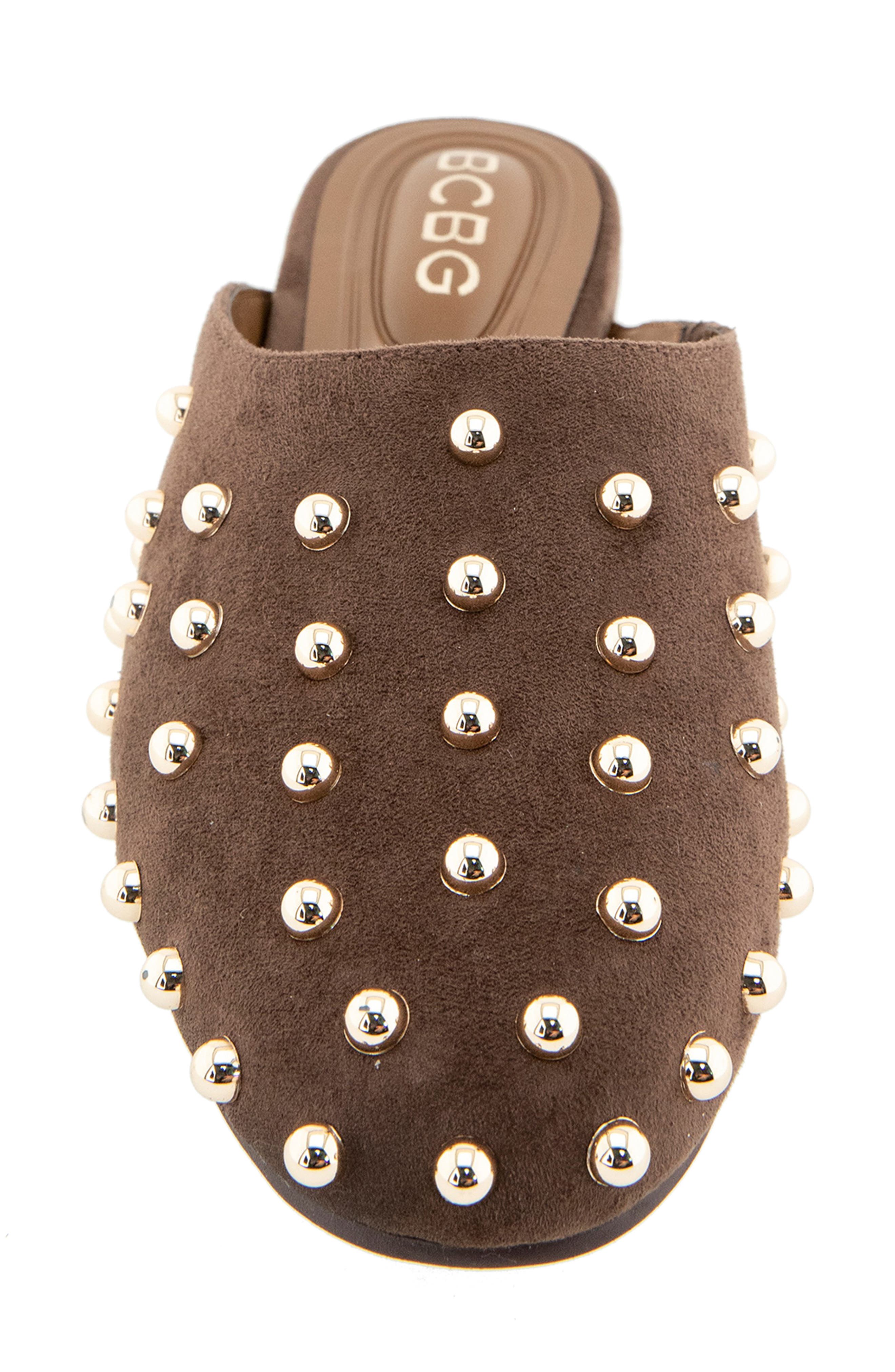Apli Studded Mule, Alternate, color, BROWN