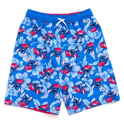Disney Lilo & Stitch Swim Trunks In Blue