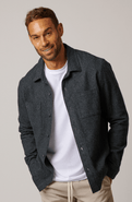 LEISURE LAB Cotton Tweed Button Up