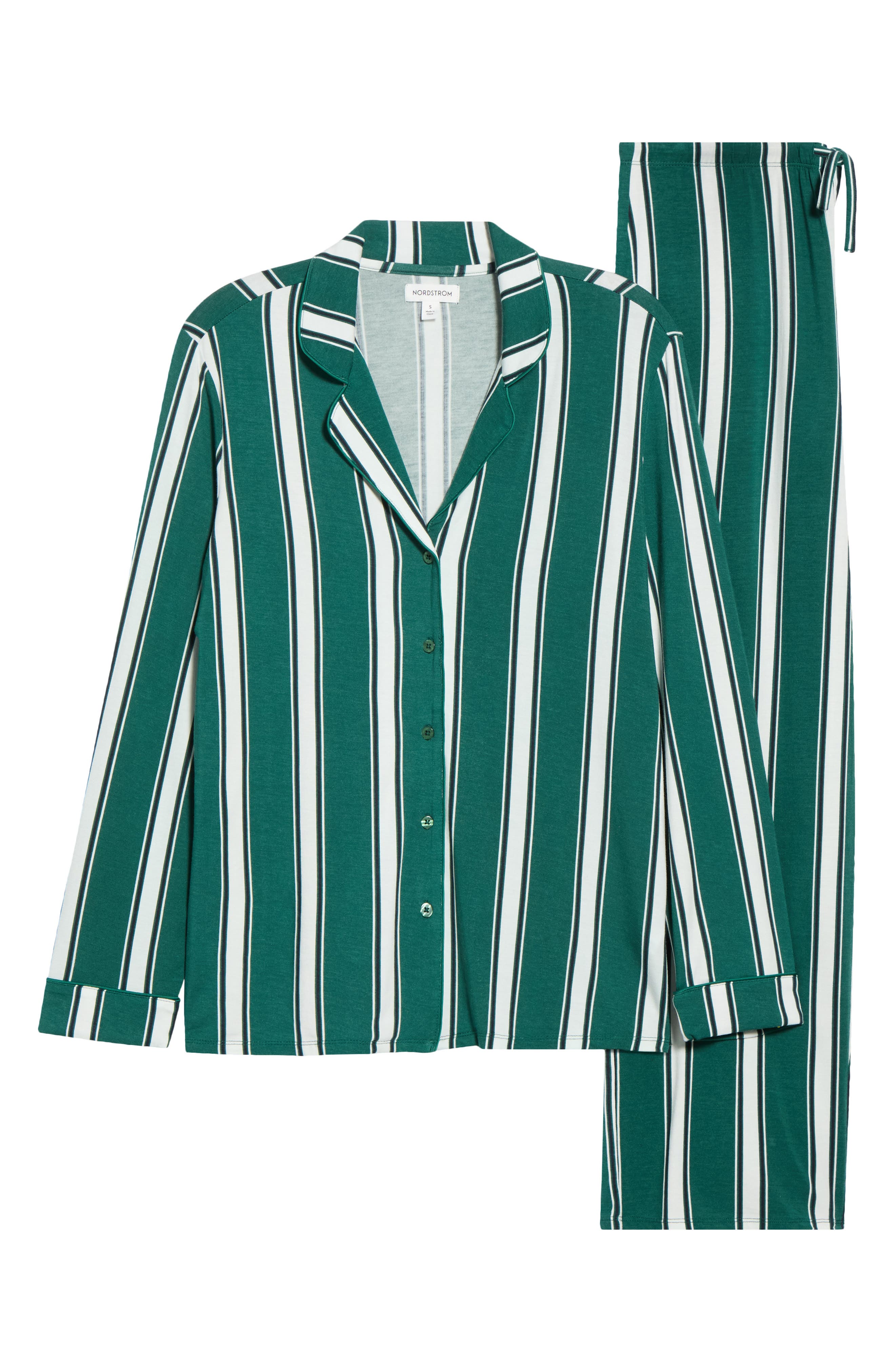 GREEN E- IVORY FESTA STRIPE