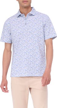 Bugatchi Victor OoohCotton® Abstract Print Polo