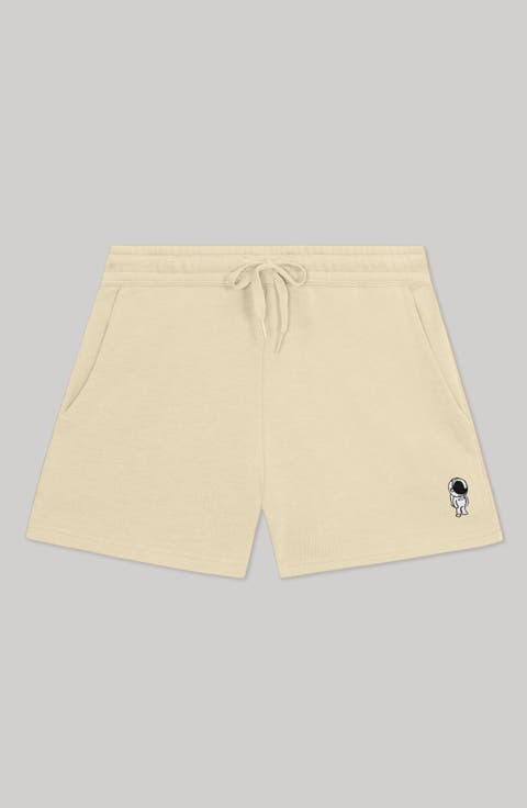 Womens Astronaut Midweight Washed Fleece Shorts