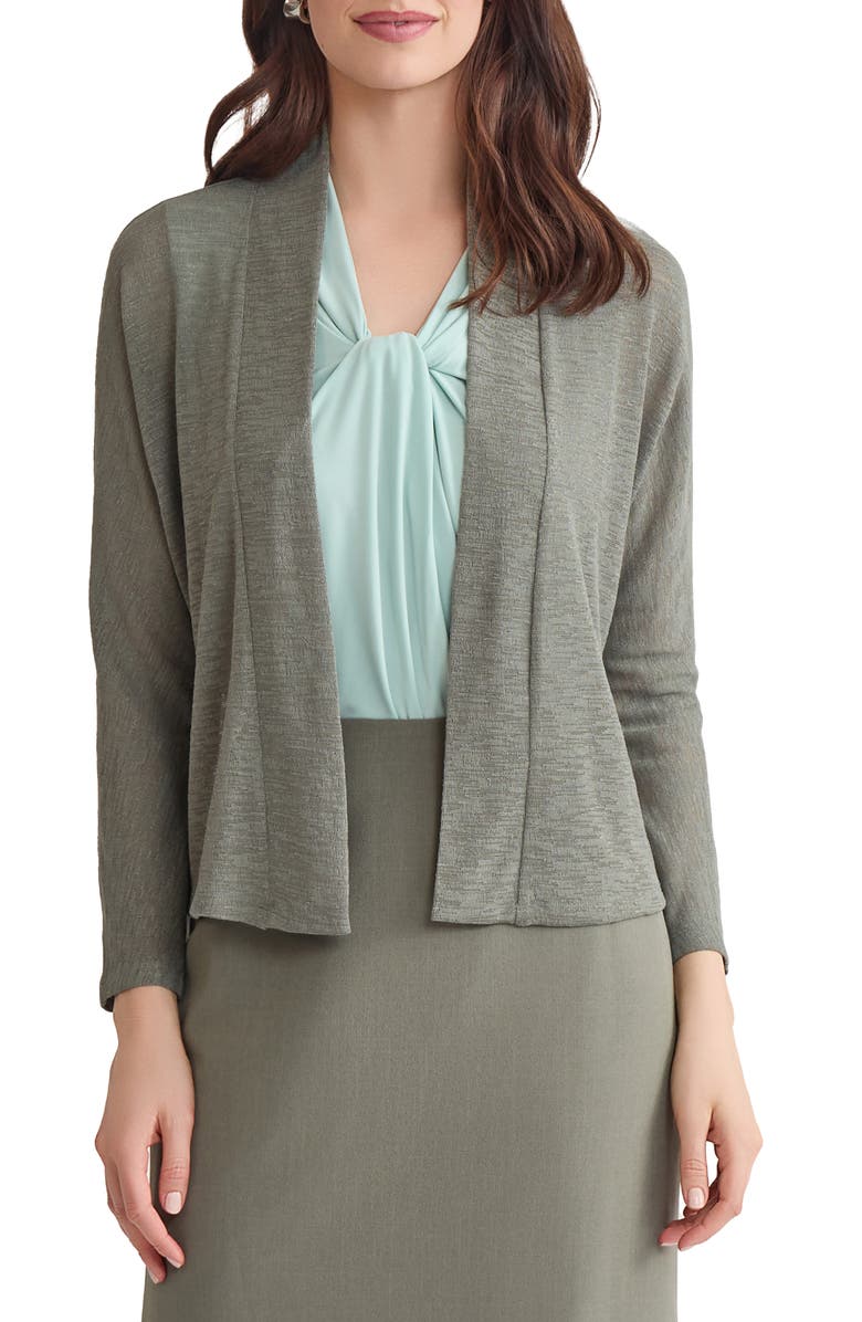 KASPER Dolman Knit Cardigan Sweater, Main, color, Dark Sea Stone