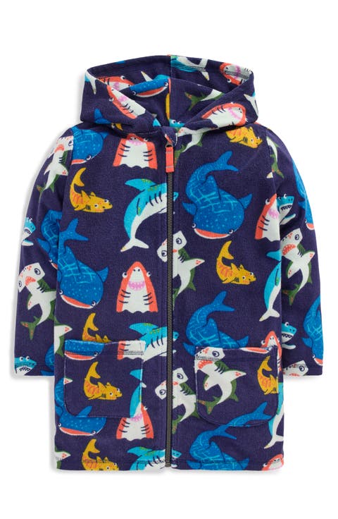 Kids' Shark Terry Cloth Full Zip Hoodie (Toddler & Little Kid)