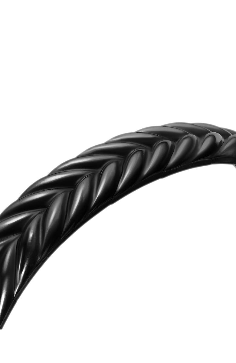 David Yurman Chevron Flex Bracelet in Black Titanium, 10mm, Alternate, color, Alternative Material