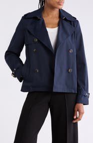 Michael Kors Double Breasted Short Trench Coat