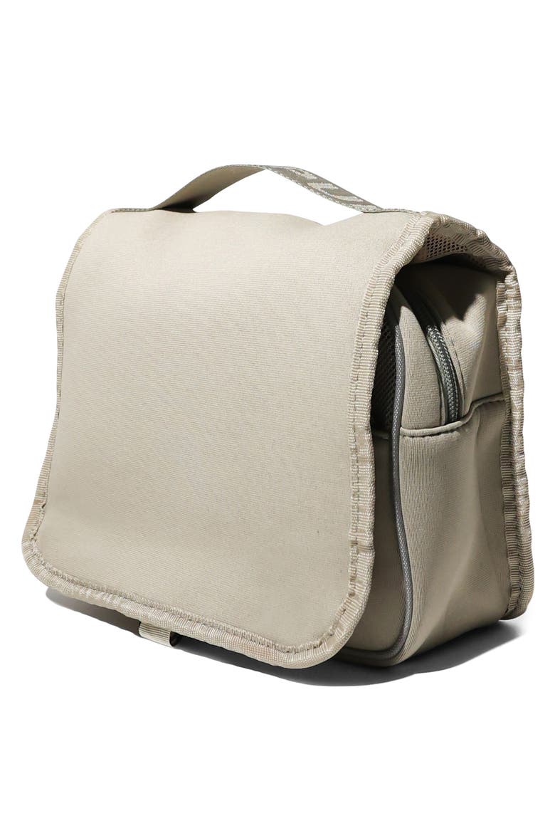 Neoprene Water Resistant Hanging Toiletry Case, Alternate, color, TAUPE