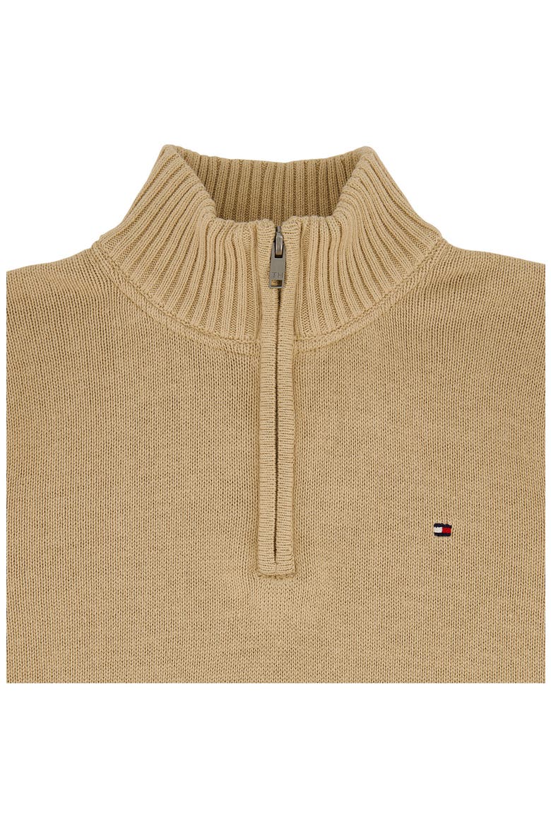 Kids' Cotton Quarter Zip Sweater, Alternate, color, INCESNSE