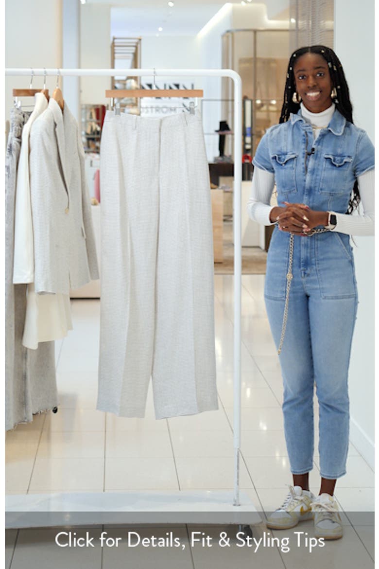 B.Mel Houndstooth Check Linen Blend Pants video