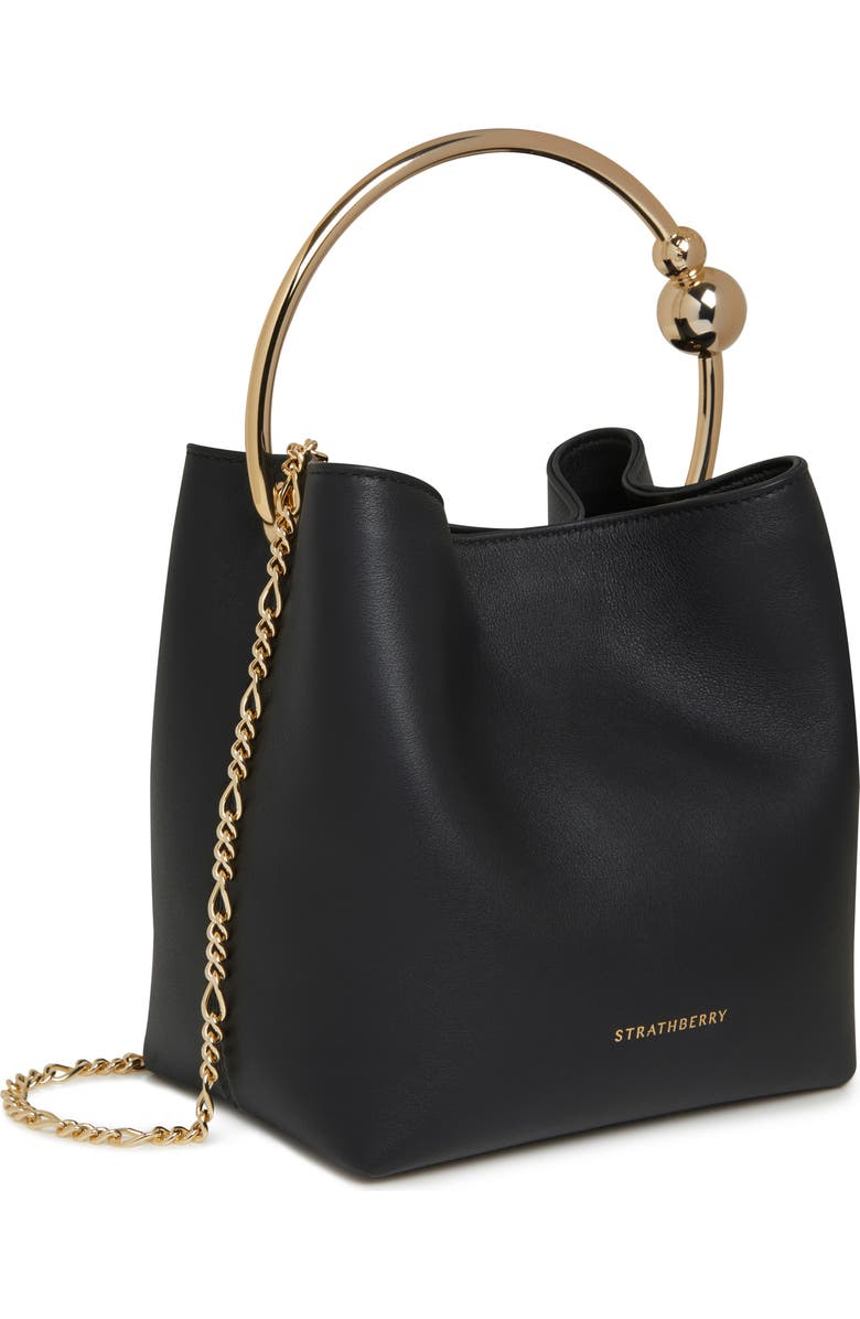 Strathberry The Circus Top Handle Leather Bucket Bag, Alternate, color,