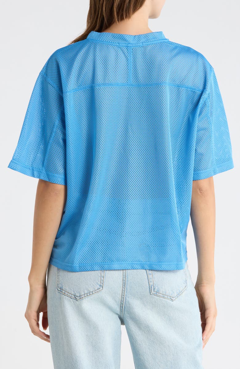 PacSun 67 Star Graphic Mesh Jersey, Alternate, color, Blue