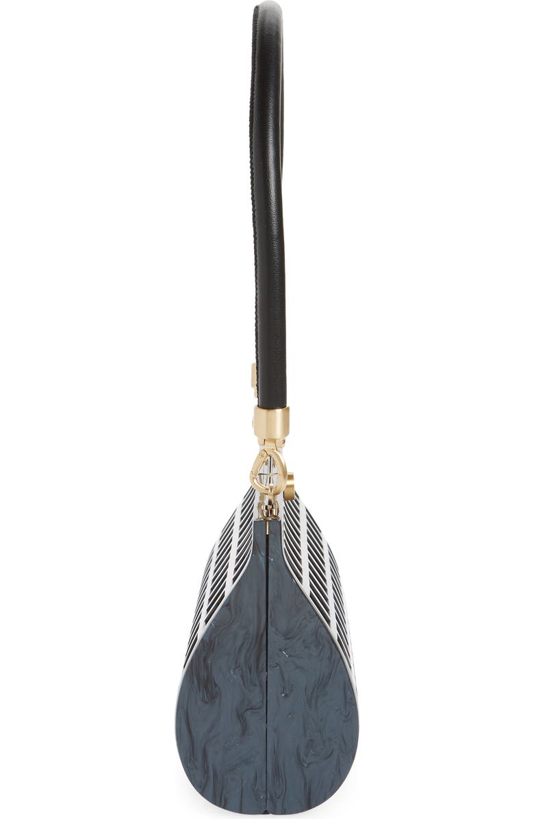 Cult Gaia Alana Grid & Mesh Handbag, Alternate, color,