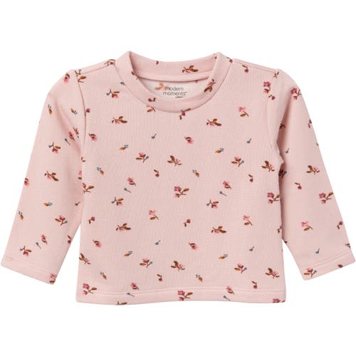 Modern Moments™ By Gerber Microplush Overall & Shirt Set In Dark Rose