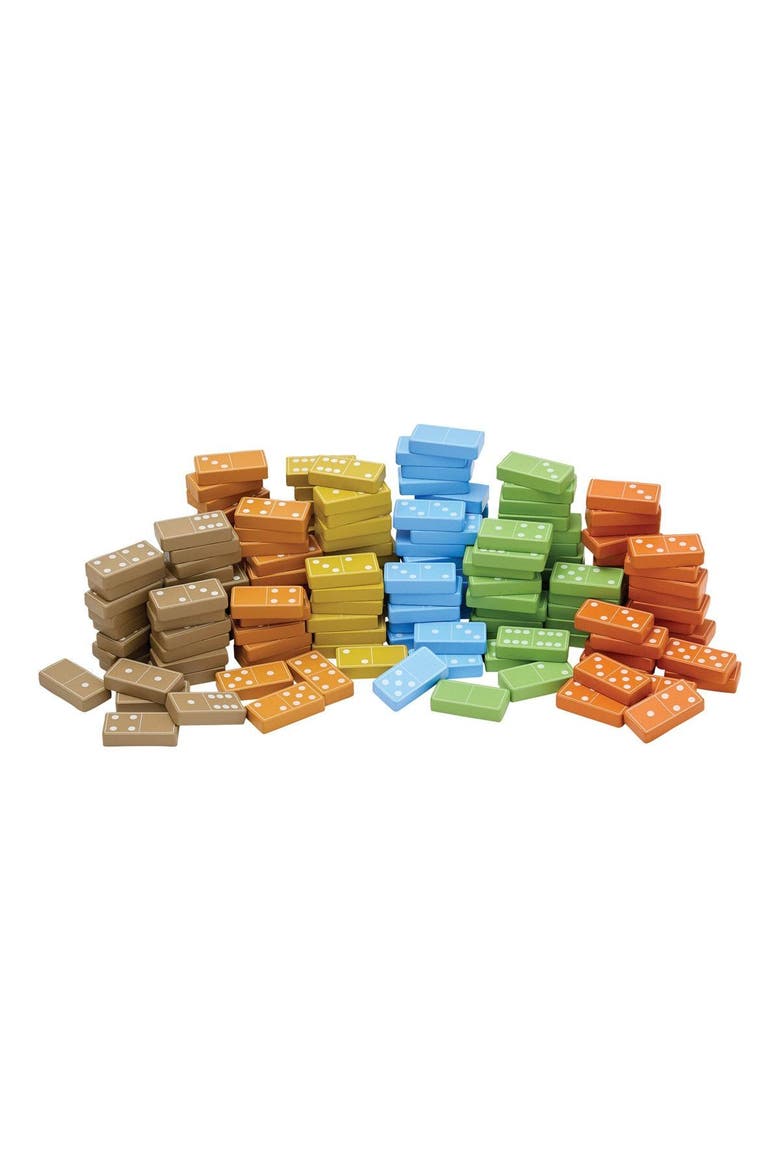 Wooden Dominoes - 168 Pieces, Alternate, color, Multicolored