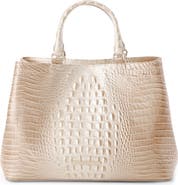Brahmin Denise Croc Embossed Leather Tote