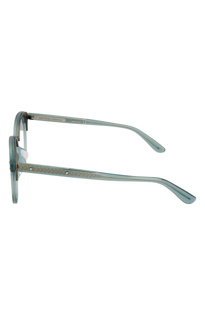 Bottega Veneta 53mm Round Optical Frames, Alternate, color,