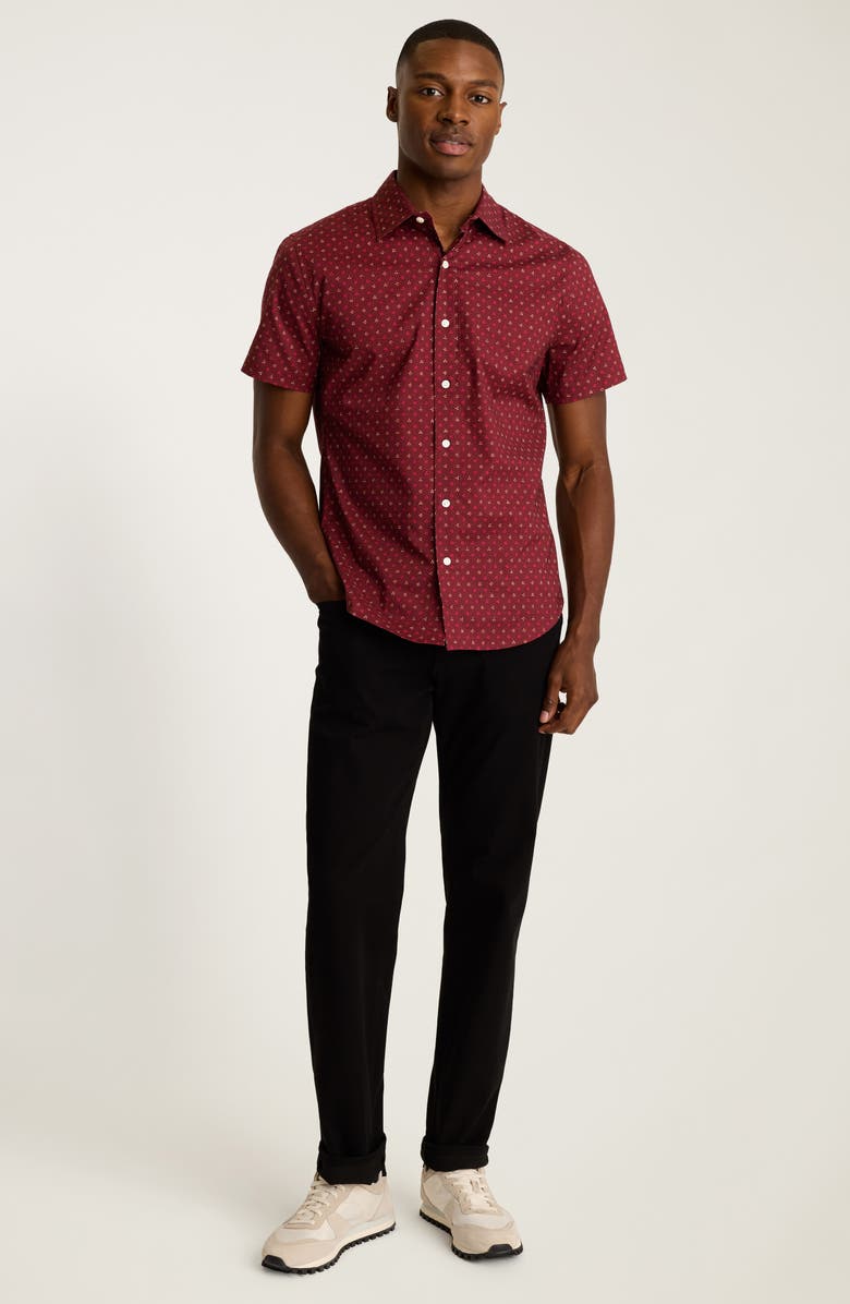 Bonobos Riviera Floral Slim Fit Short Sleeve Button-Up Shirt, Alternate, color, 