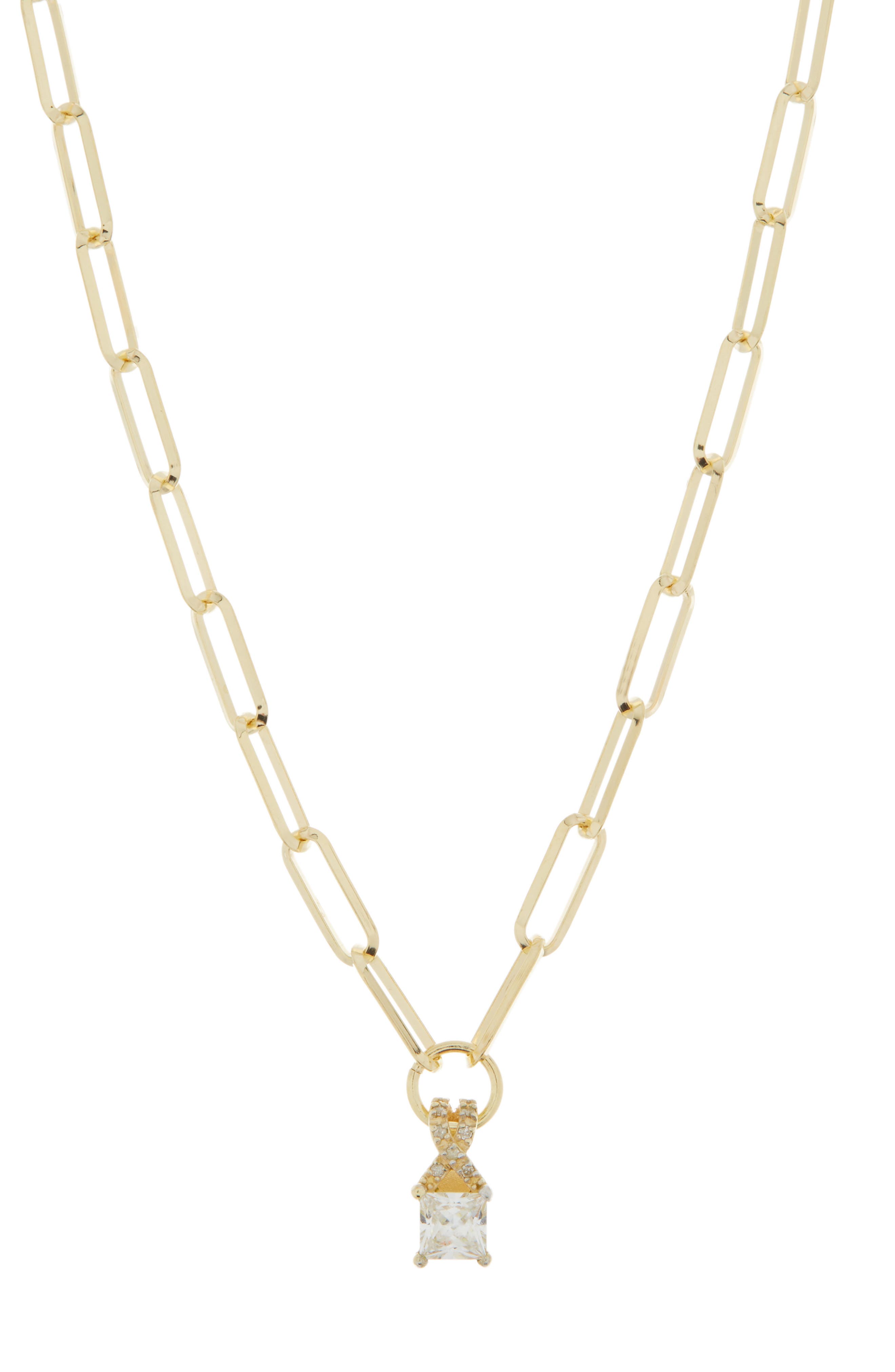 Princess Cut Diamond Pendant Necklace - 0.10 ctw