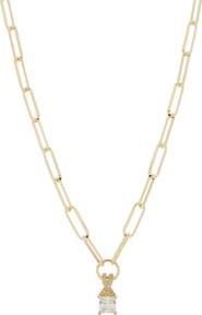 MESHMERISE Princess Cut Diamond Pendant Necklace - 0.10 ctw