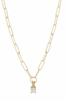 Princess Cut Diamond Pendant Necklace - 0.10 ctw
