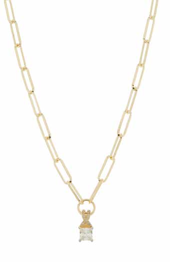 Princess Cut Diamond Pendant Necklace - 0.10 ctw