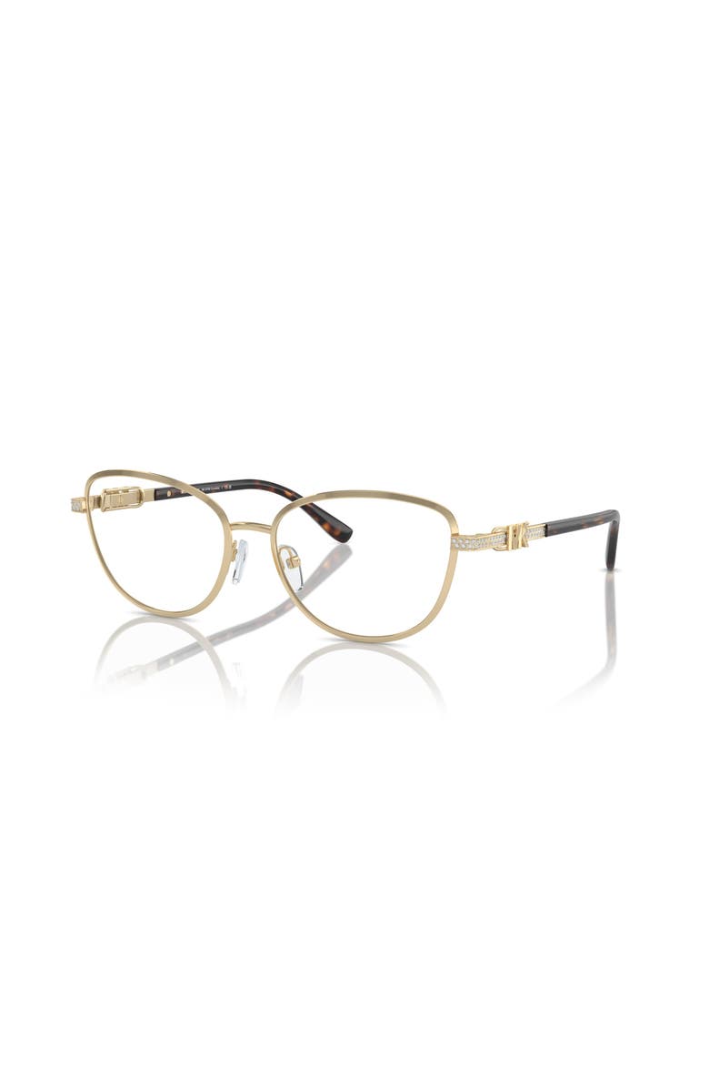 Michael Kors 55mm Cat Eye optical glasses, Main, color, Gold