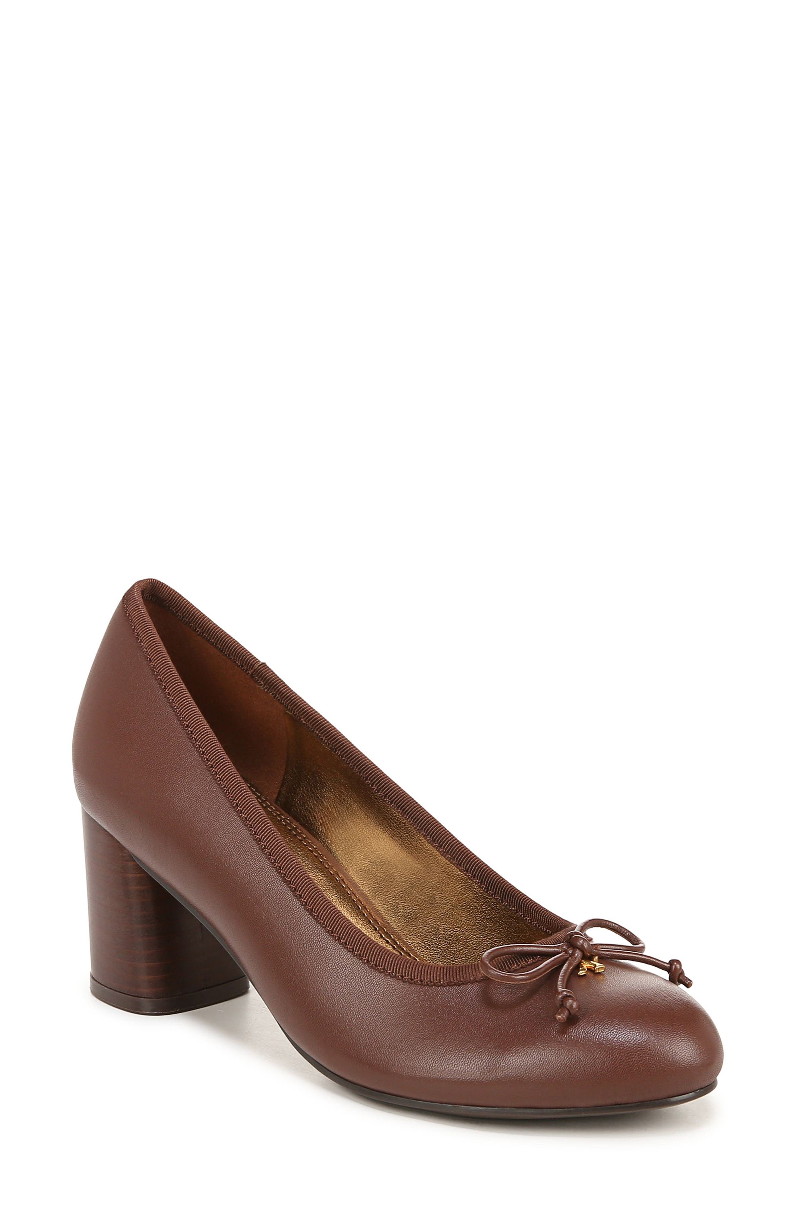 Naturalizer Sienna Block Heel Pump, Main, color, Cappuccino Brown