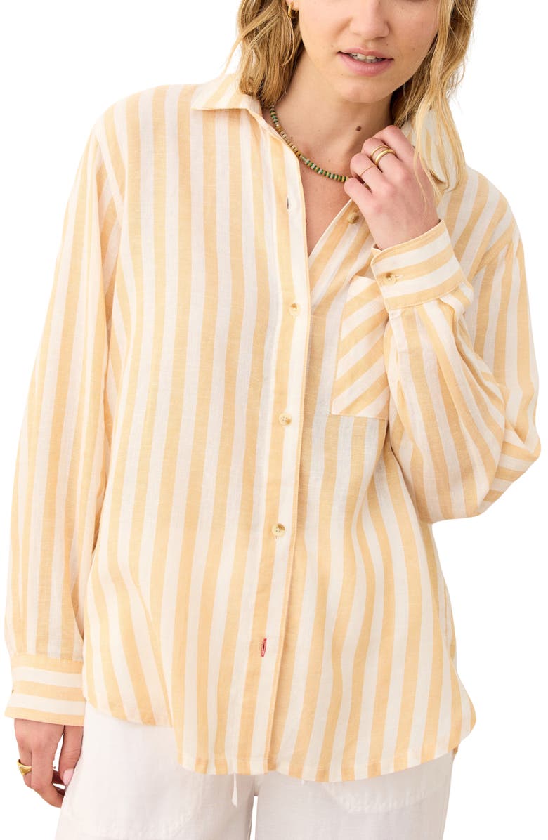 Marine Layer Jane Stripe Button-Up Shirt, Main, color, 