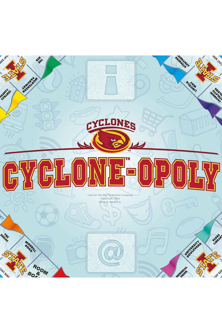 Cycloneopoly University Themed Family Board Game, Alternate, color, Multicolored