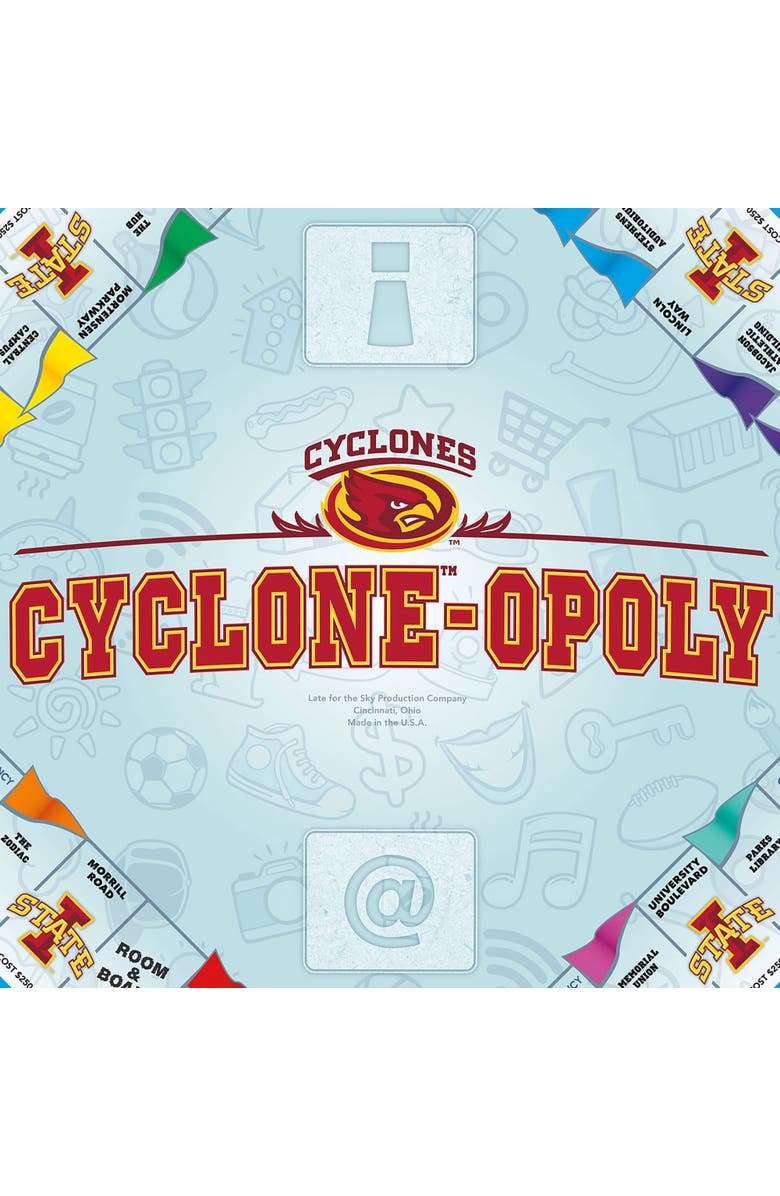 Late for the Sky Cycloneopoly University Themed Family Board Game, Alternate, color, Multicolored