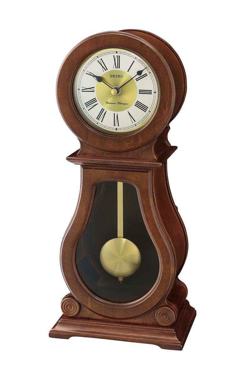 Seiko Albany Mantel Clock, Main, color, Brown