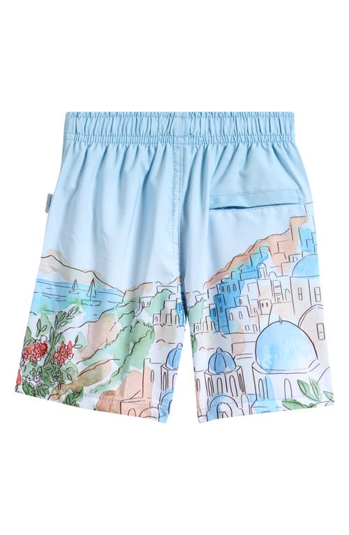VINTAGE SUMMER VINTAGE SUMMER KIDS' SANTORINI STRETCH VOLLEY SWIM TRUNKS