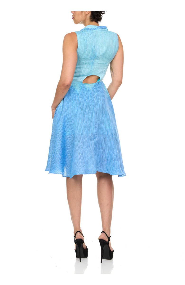 KAHINDO Double Collar Ombre Dress, Alternate, color, Blue