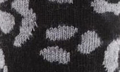 Memoi Leopard Assorted 2-pack Crew Socks In Black