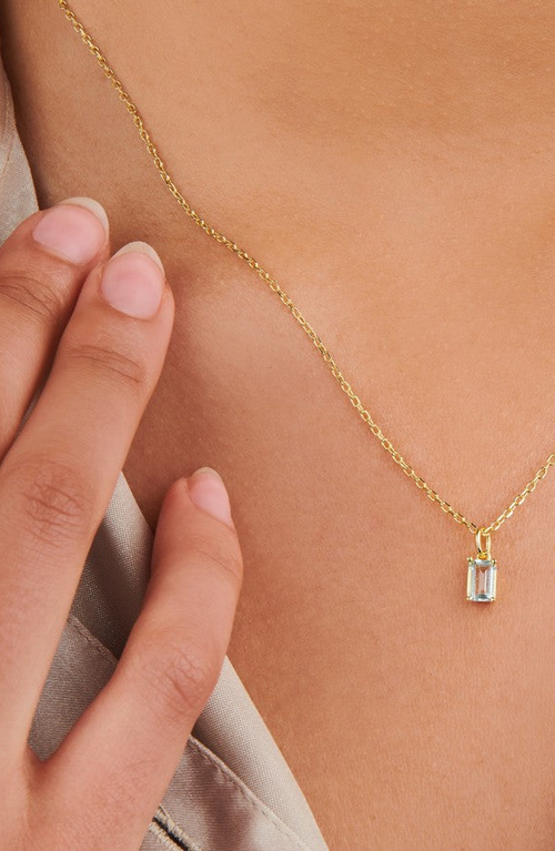 Little Sky Stone Birthstone Necklace In Blue