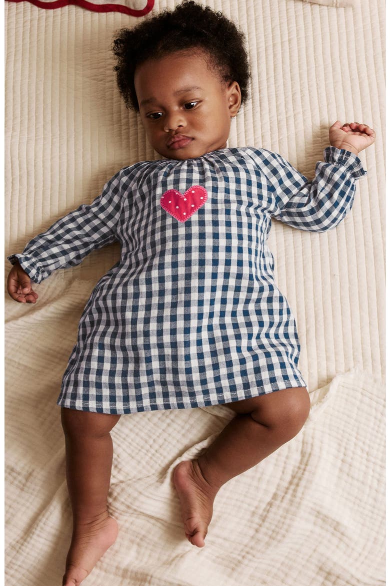 Gingham Dress & Bloomers Set, Alternate, color, BLUE