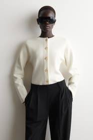 COS Sculptural Cotton Cardigan