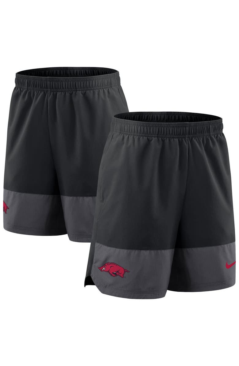Nike Men's Nike Black Arkansas Razorbacks 2025 Sideline Performance Shorts, Alternate, color, Black