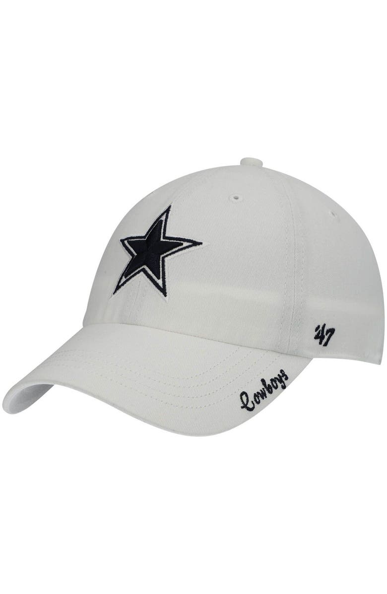 '47 Women's '47 White Dallas Cowboys Miata Clean Up Adjustable Hat, Main, color, White