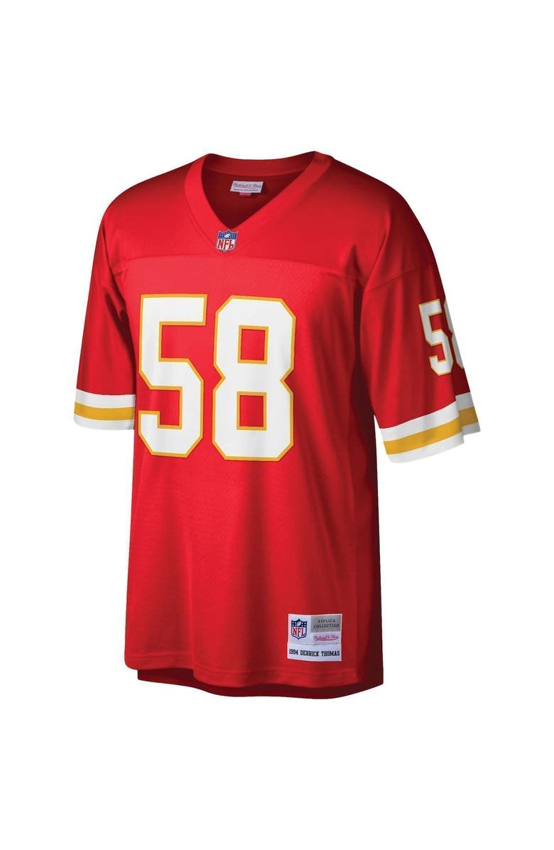 Mitchell & Ness Men's Mitchell & Ness Derrick Thomas Red Kansas City Chiefs Legacy Replica Jersey, Alternate, color, Red