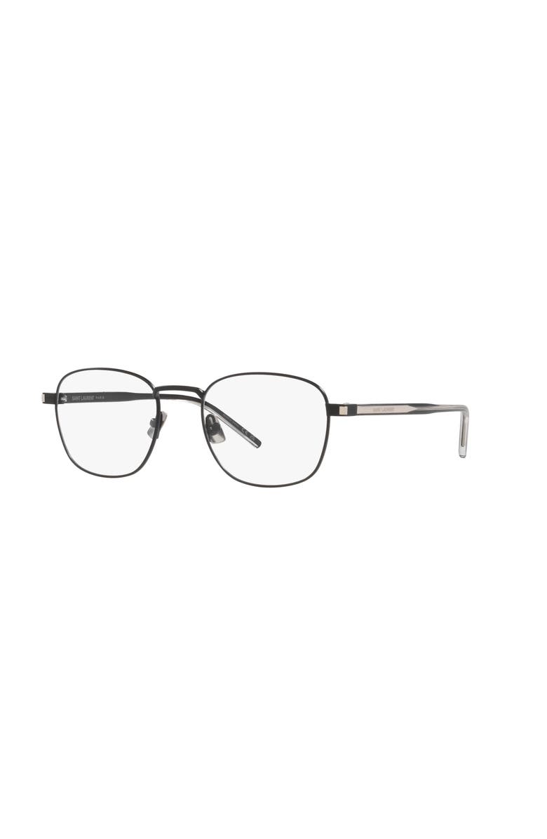 Saint Laurent 53mm Oval optical glasses, Main, color, Black