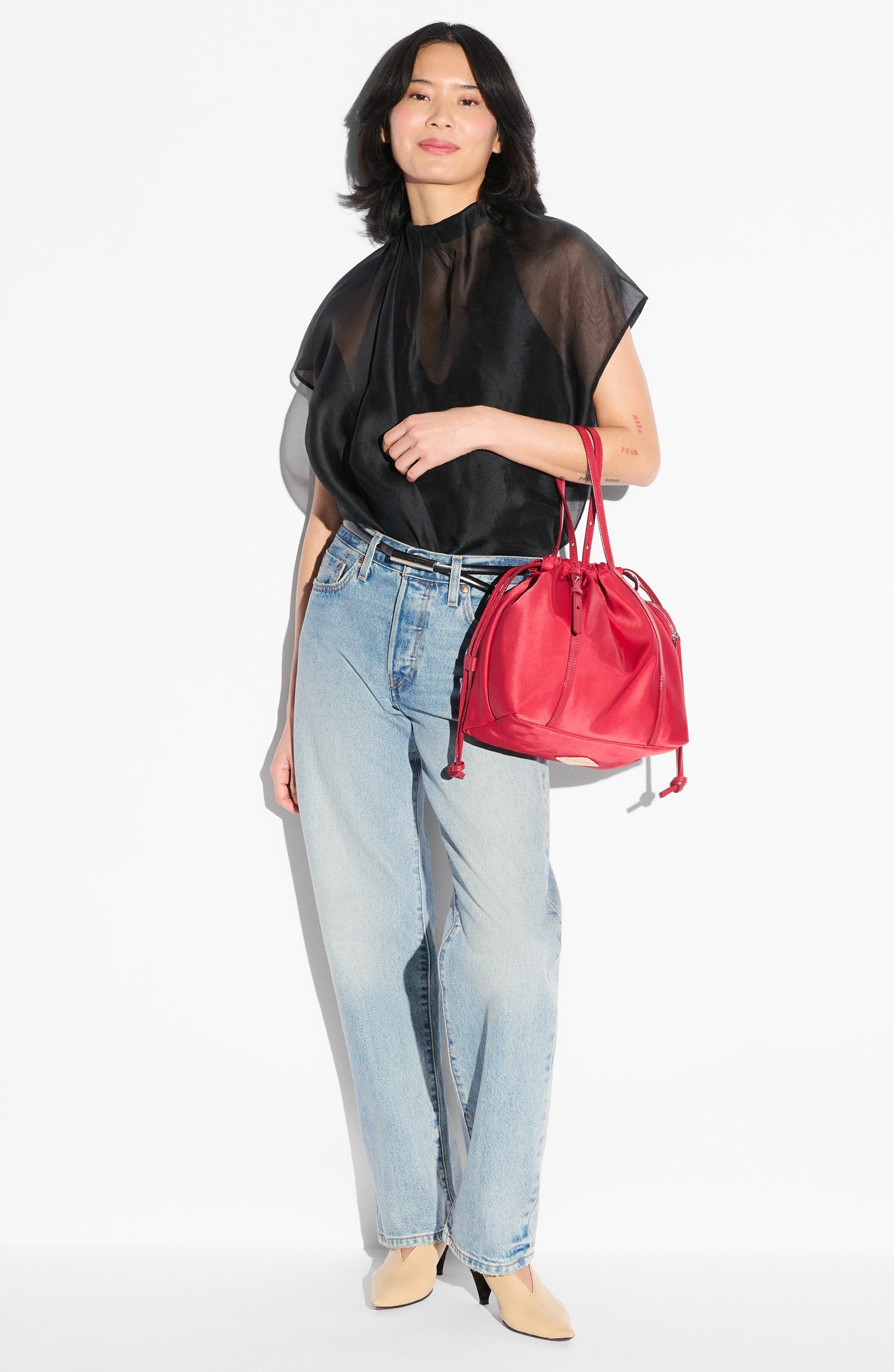 Small Waverly Tote, Alternate, color, APPLE
