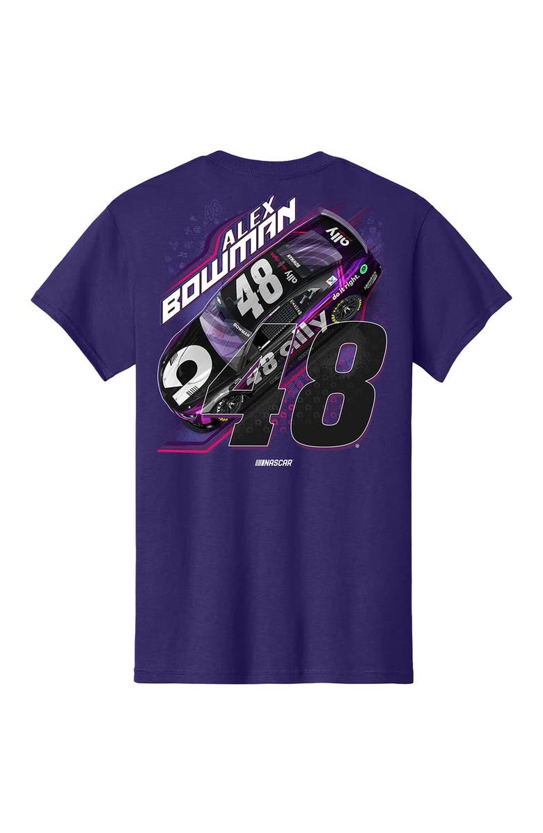 HENDRICK MOTORSPORTS TEAM COLLECTION Men's Hendrick Motorsports Team Collection Purple Alex Bowman Car T-Shirt, Alternate, color, Purple