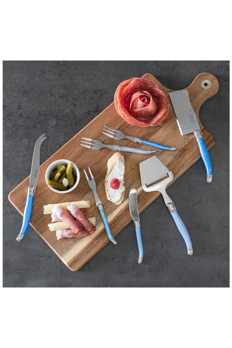 13-Piece Laguiole Charcuterie Set, Alternate, color, BLUE