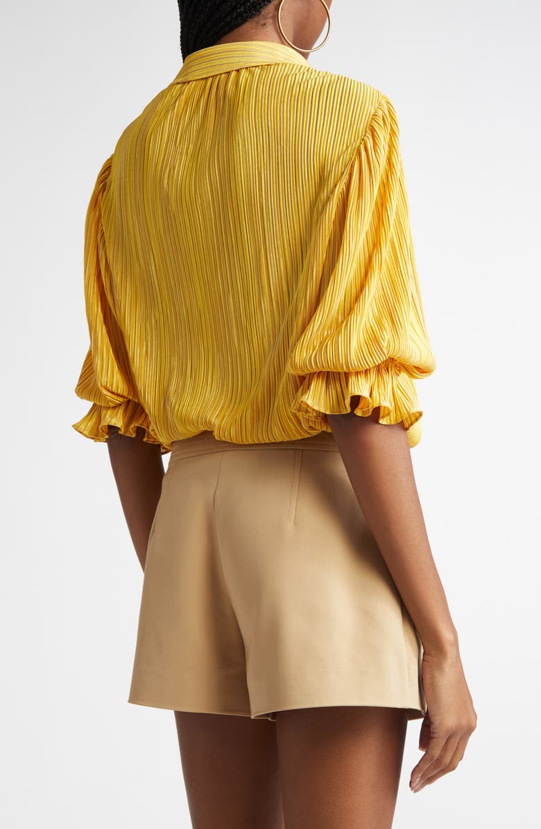 Ramy Brook Dina Pleated Bodysuit, Alternate, color, 