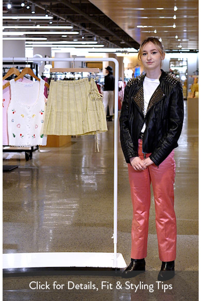 Pleated Wrap Skirt with Ties video