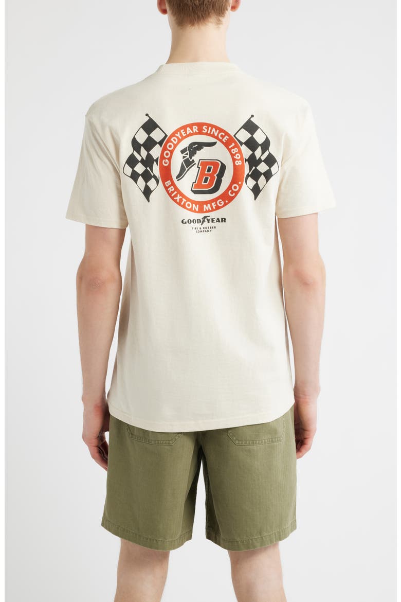 Goodyear Speedway Graphic T-Shirt, Alternate, color, CREAM